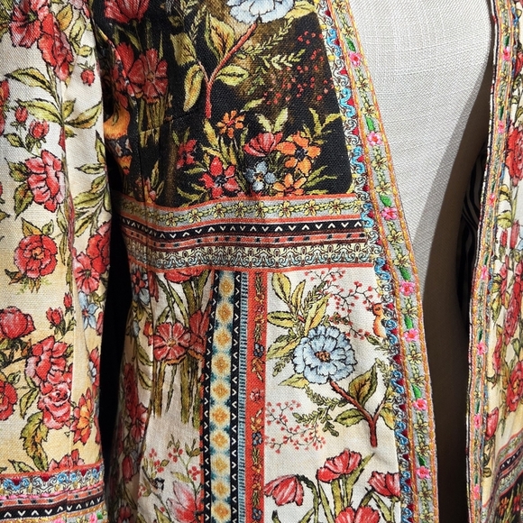 Vineet Bahl Anthropologie Floral Embroidered Blazer Women's Size XS - Picture 3 of 11
